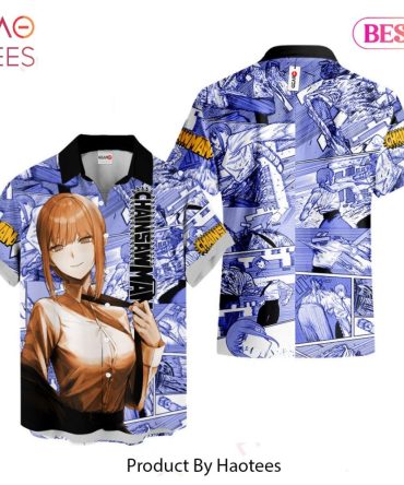 Makima Hawaiian Shirts Custom Anime Merch Clothes For Men Women