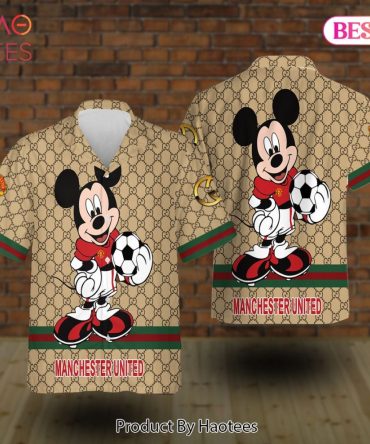 Manchester United Gucci Mickey Hawaiian Shirt