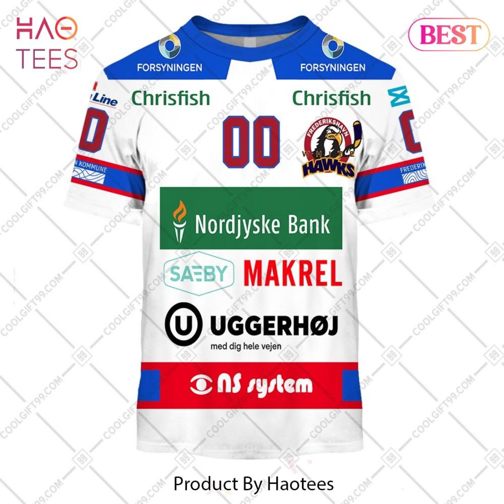 Metal Ligaen Frederikshavn White Hawks Home Jersey 2324 Style Hoodie, T-Shirt, Zip Hoodie, Sweatshirt - Image 3