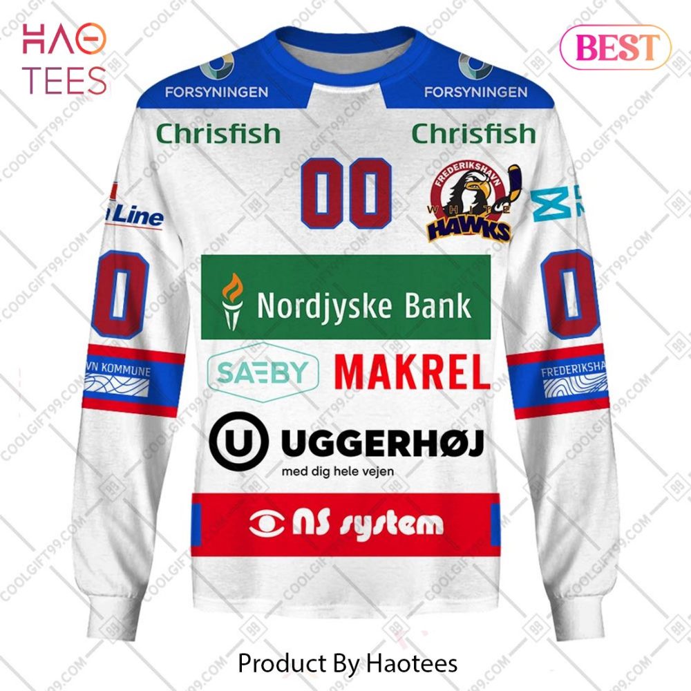 Metal Ligaen Frederikshavn White Hawks Home Jersey 2324 Style Hoodie, T-Shirt, Zip Hoodie, Sweatshirt - Image 4