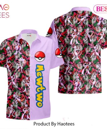 Mewtwo Hawaiian Shirts Custom Anime Merch Clothes For Men Women