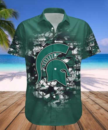 Michigan State Spartans Hawaii Shirt Camouflage Vintage – Ncaa