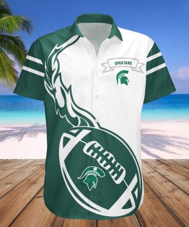 Michigan State Spartans Hawaii Shirt Flame Ball – Ncaa