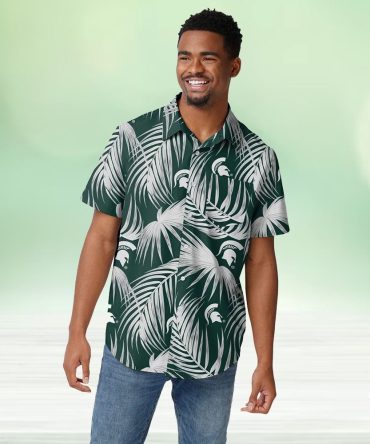 Michigan State Spartans Hawaiian Button Up Shirt