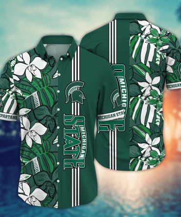 Michigan State Spartans Ncaa Hawaiian Shirt Sandcastles Aloha Shirt
