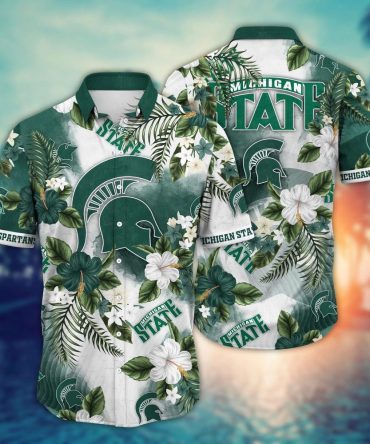Michigan State Spartans Ncaa Hawaiian Shirt Summer Campstime Aloha Shirt
