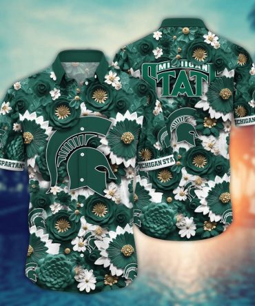 Michigan State Spartans Ncaa Hawaiian Shirt Trending For This Summer Customize Shirt Any Team