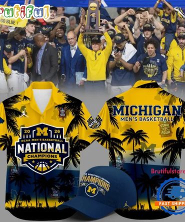 Michigan Wolverines 2026 Ncaa Men’S Basketball National Champions Hawaiian Shirt