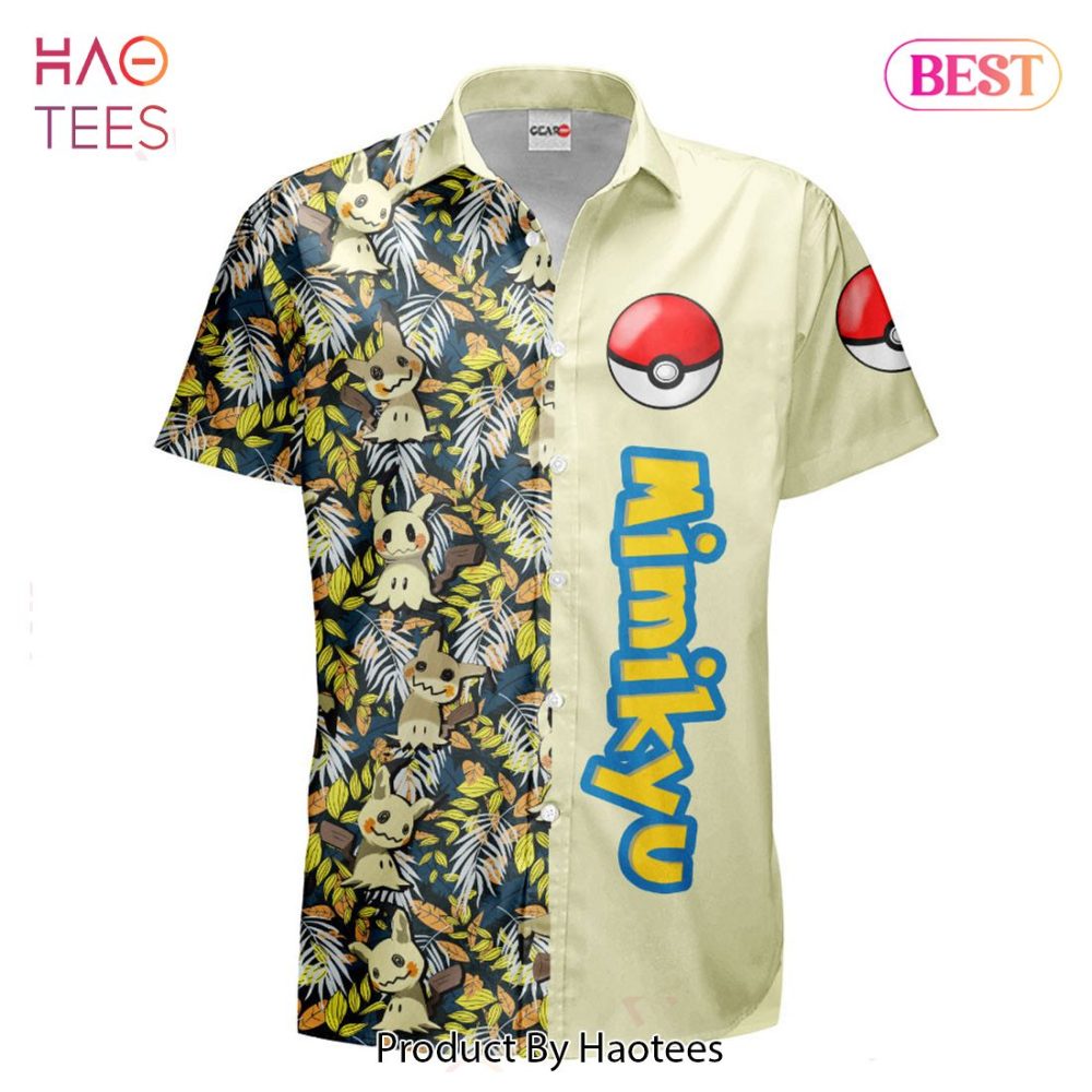 Mimikyu Hawaiian Shirts Custom Anime Merch Clothes For Men Women Hot Trend 2023 - Image 2