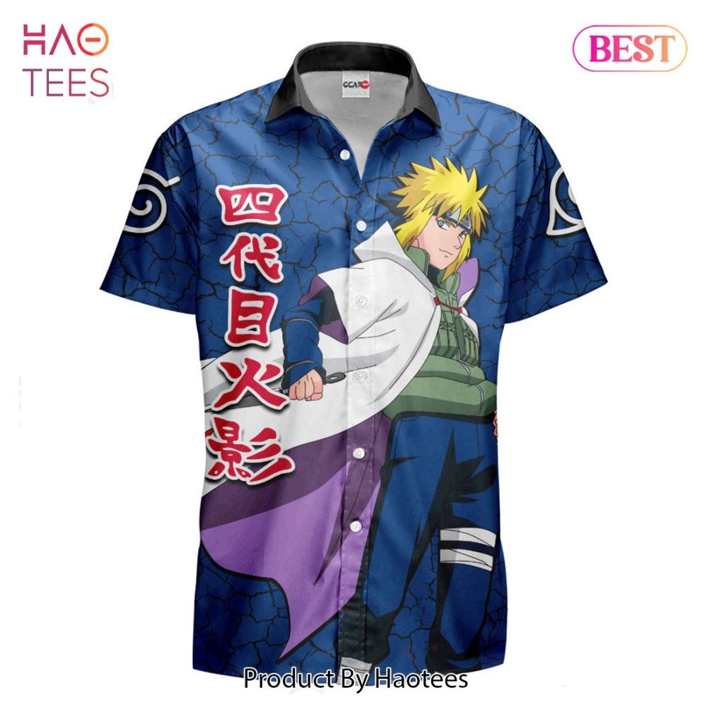 Minato Namikaze Hawaiian Shirts Custom Anime Merch Clothes For Men Women - Image 2