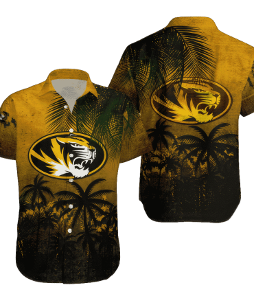 Missouri Tigers Hawaii Shirt Coconut Tree Tropical Grunge – Ncaa
