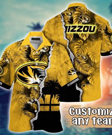 Missouri Tigers Ncaa Hawaiian Shirt Custom Sandcastles Aloha Shirt
