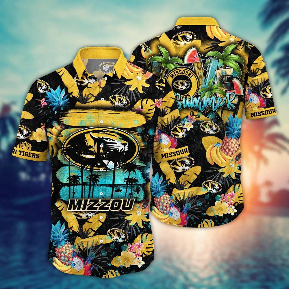 Missouri Tigers Ncaa Hawaiian Shirt Vacation Timetime Aloha Shirt