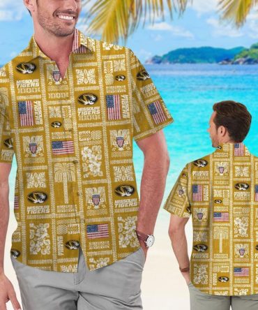 Missouri Tigers Summer Commemorative Tropical Hawaiian Shirt