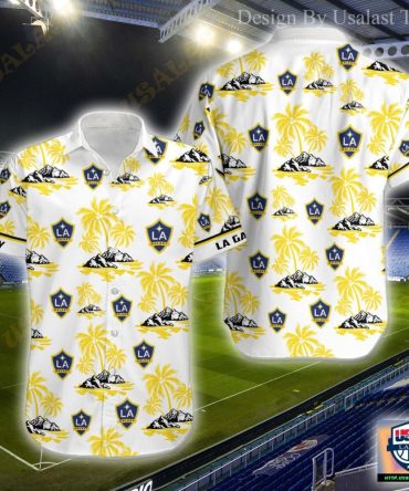 Mls La Galaxy Coconut Island Trendy Hawaiian Shirt Aloha Shirt