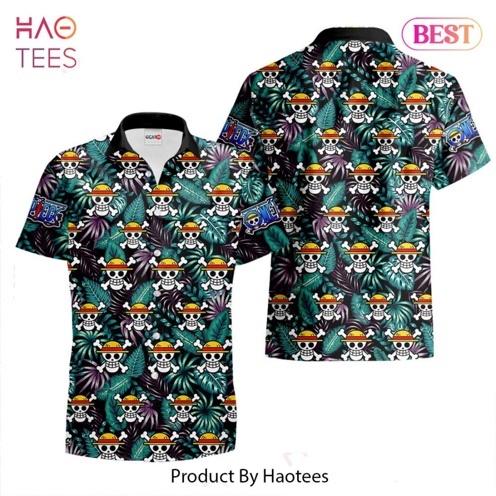 Monkey D Luffy Symbol Hawaiian Shirts Custom Anime Merch Clothes For Men Women