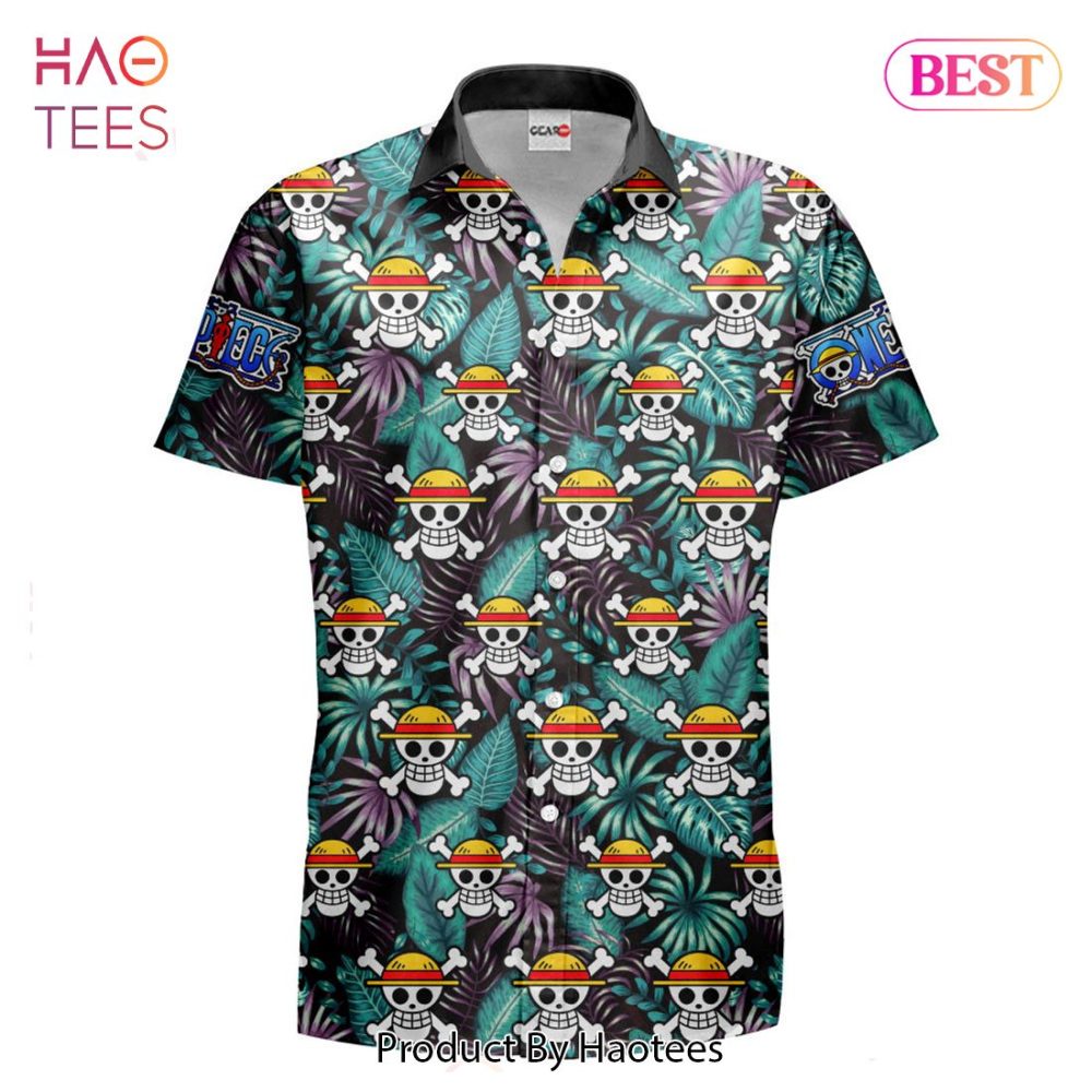 Monkey D Luffy Symbol Hawaiian Shirts Custom Anime Merch Clothes For Men Women - Image 2