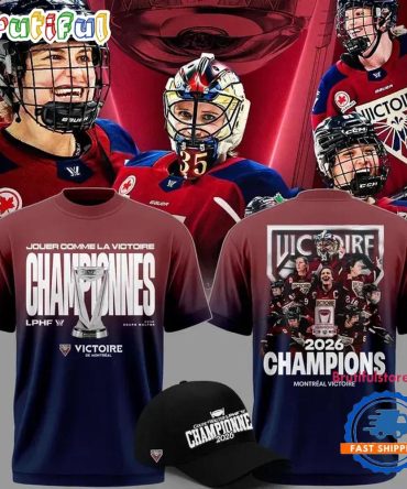 Montreal Victoire 2026 Pwhl Walter Cup Champions All Team New 3D Shirt