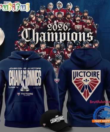 Montreal Victoire 2026 Pwhl Walter Cup Champions Limited Edition Hoodie