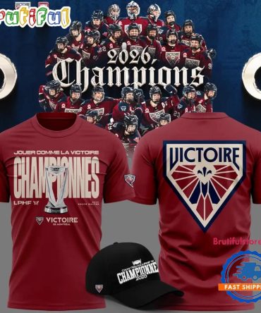 Montreal Victoire 2026 Pwhl Walter Cup Champions New Design T Shirt