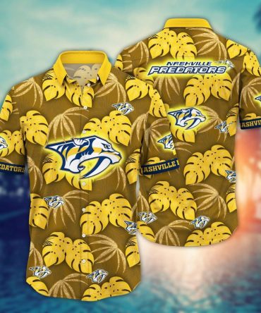 Nashville Predators Nhl Hawaiian Shirt Sunlit Aloha Shirt
