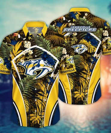Nashville Predators Nhl Hawaiian Shirt Swimsuits Aloha Shirt