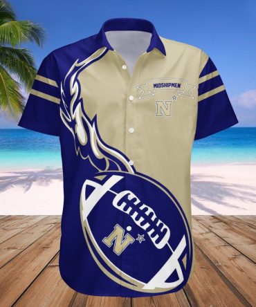 Navy Midshipmen Hawaii Shirt Flame Ball – Ncaa