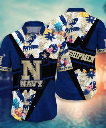 Navy Midshipmen Ncaa Hawaiian Shirt High Temperatures Aloha Shirt