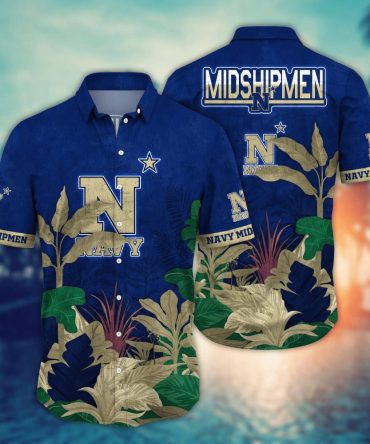 Navy Midshipmen Ncaa Hawaiian Shirt Pool Days Aloha Shirt