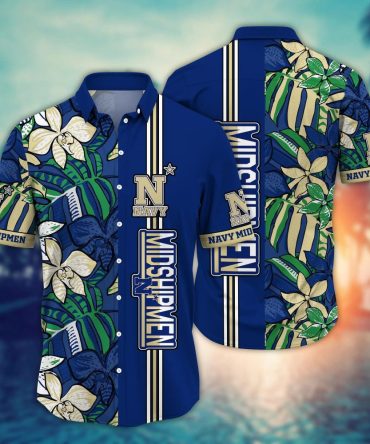 Navy Midshipmen Ncaa Hawaiian Shirt Summer Fruits Aloha Shirt