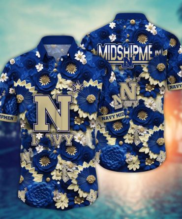 Navy Midshipmen Ncaa Hawaiian Shirt Trending For This Summer Customize Shirt Any Team