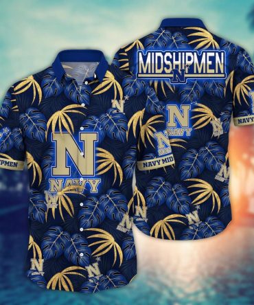 Navy Midshipmen Ncaa Hawaiian Shirt Water Sports Aloha Shirt