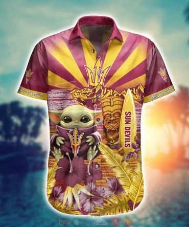 Ncaa Arizona State Sun Devils Baby Yoda Hawaiian Shirt