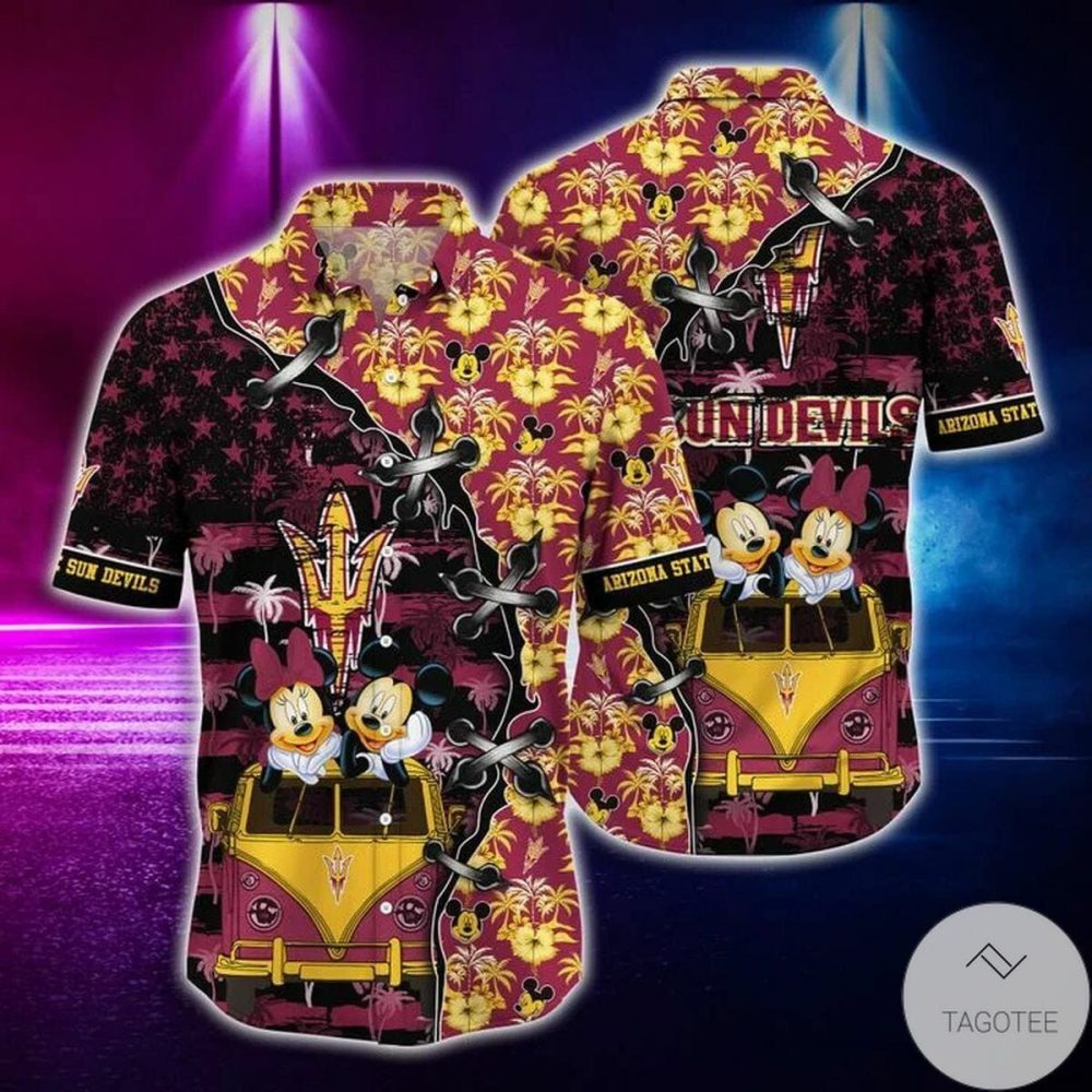 Ncaa Arizona State Sun Devils Mickey Mouse Hawaiian Shirt