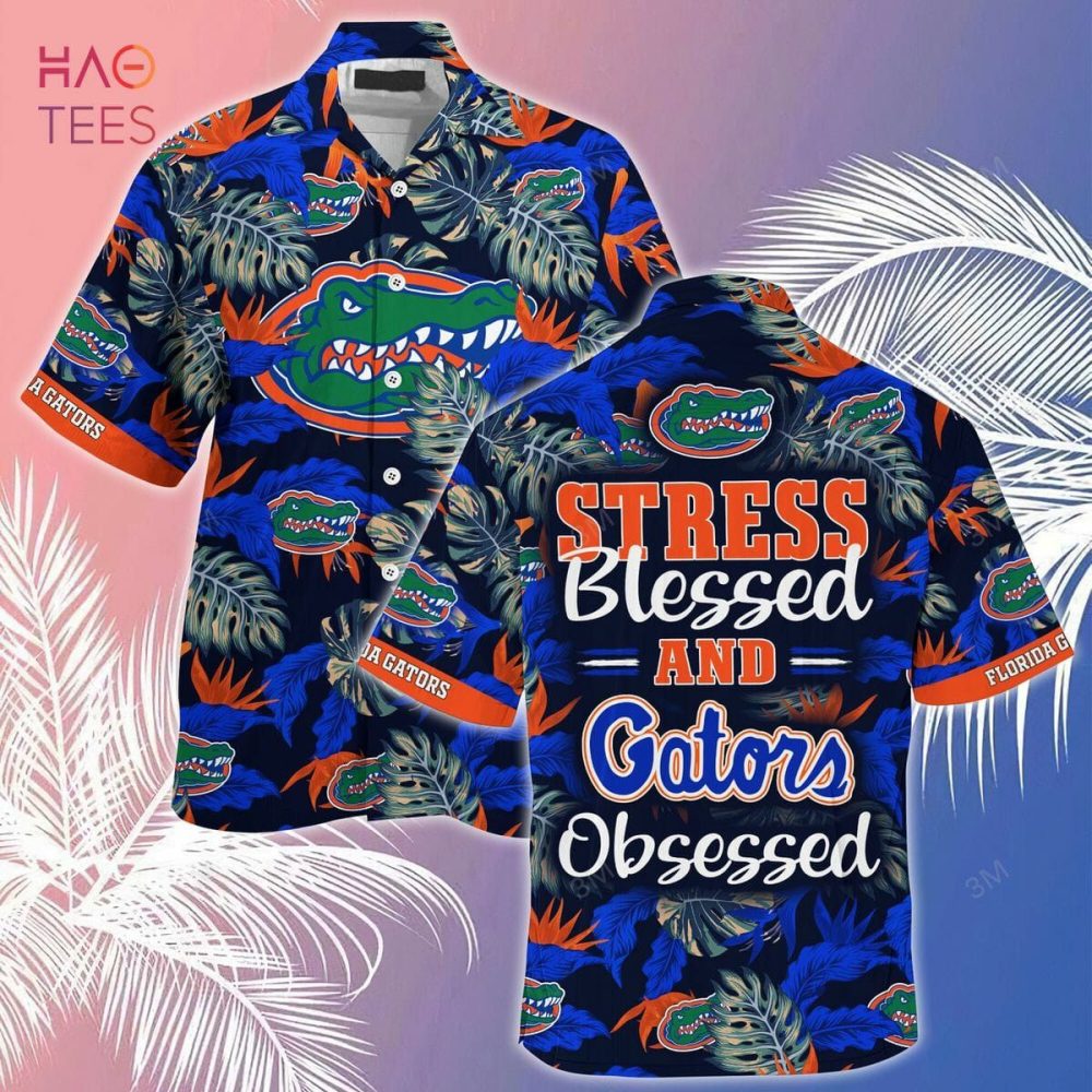 Ncaa Florida Gators Blue Black Hawaiian Shirt