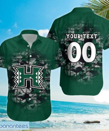 Ncaa Hawaii Rainbow Warriors Custom Text Number Camouflage Trendy Hawaiian Shirt Aloha Shirt