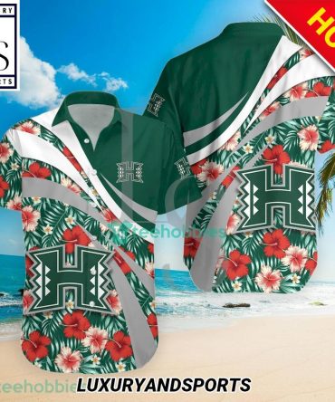 Ncaa Hawaii Rainbow Warriors Tropical Flower Trendy Hawaiian Shirt Aloha Shirt