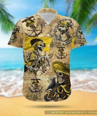 Ncaa Iowa Hawkeyes Skull Trendy Hawaiian Shirt Aloha Shirt
