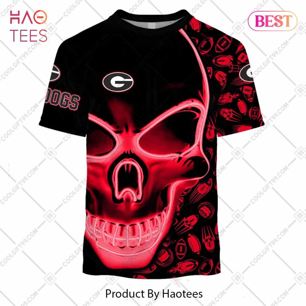 Ncaa Michigan Football 3D Neon Skull Design Hoodie, T-Shirt, Zip Hoodie, Sweatshirt - Image 3
