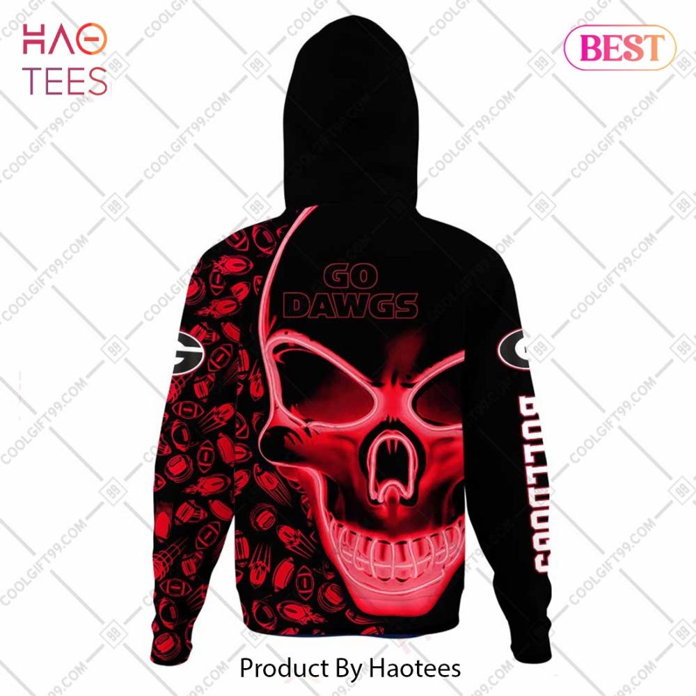Ncaa Michigan Football 3D Neon Skull Design Hoodie, T-Shirt, Zip Hoodie, Sweatshirt - Image 6