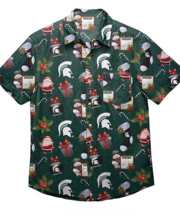 Ncaa Michigan State Spartans Christmas Hawaiian Shirt