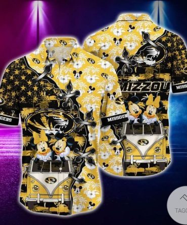Ncaa Missouri Tigers Mickey Mouse Hawaiian Shirt