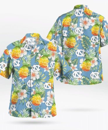 Ncaa North Carolina Tar Heels Pineapple Hawaiian Shirt