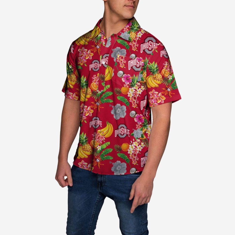 Ncaa Ohio State Buckeyes Fruit Flair Hawaiian Shirt