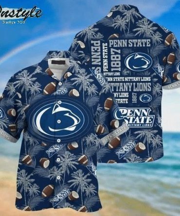 Ncaa Penn State Nittany Lions Coconut Blue Hawaiian Shirt
