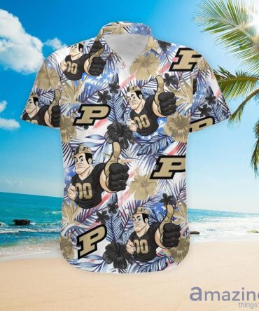 Ncaa Purdue Boilermakers Custom Name Limited Gold Hawaiian Shirt