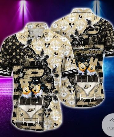Ncaa Purdue Boilermakers Mickey Mouse Hawaiian Shirt