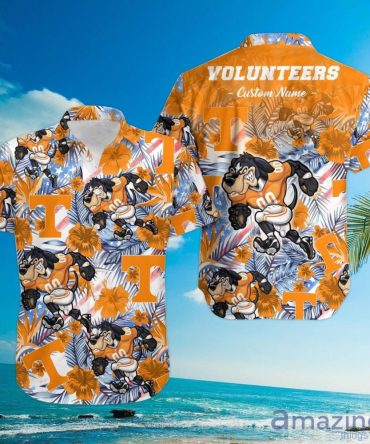 Ncaa Tennessee Volunteers Custom Name Mascot Trendy Hawaiian Shirt Aloha Shirt