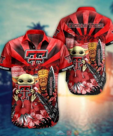 Ncaa Texas Tech Red Raiders Baby Yoda Trendy Hawaiian Shirt Aloha Shirt