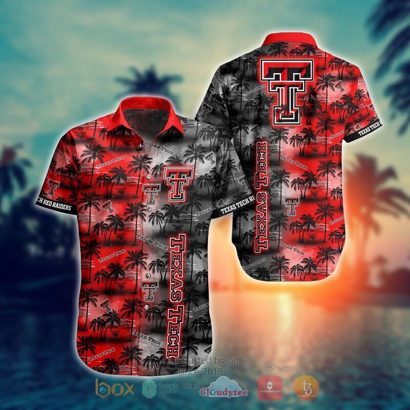 Ncaa Texas Tech Red Raiders Coconut Tree Hawaiian Shirt